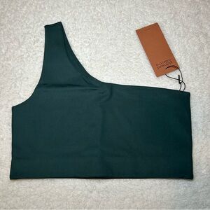 Girlfriend Collective One Shoulder Sports Bra Large NEW